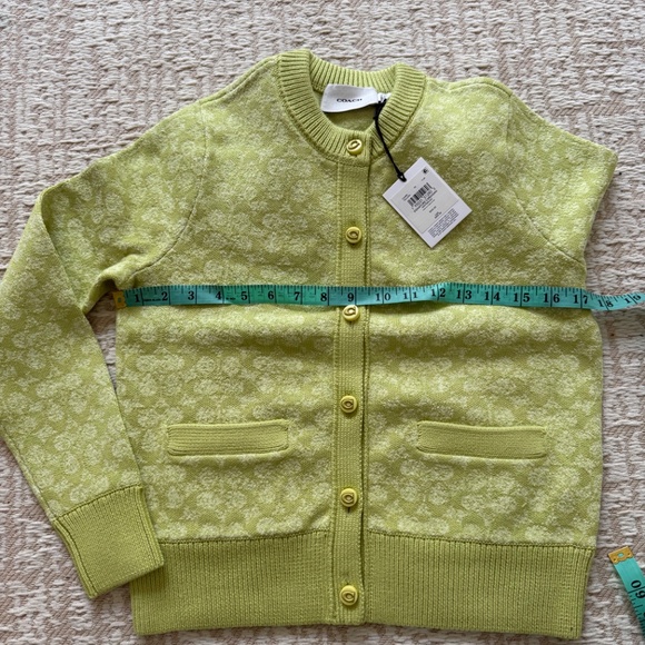 New💛💚Coach Signature Cardigan - Picture 5 of 5